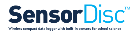 Sensordisc - Wireless compact data logger with built-in sensors for school science