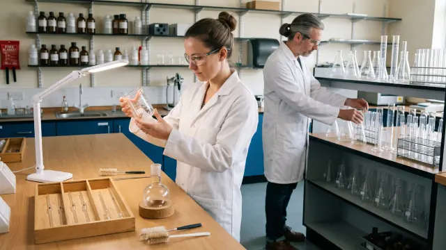 glassware in the lab